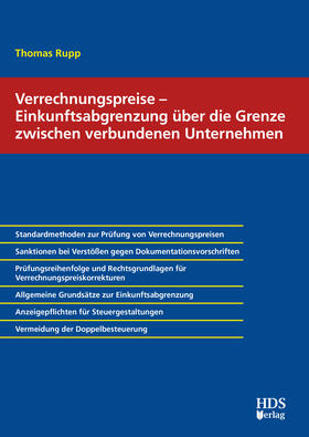 Rupp | Verrechnungspreise – Einkunftsabgrenzung über die Grenze zwischen verbundenen Unternehmen | Buch | 978-3-95554-637-3 | sack.de