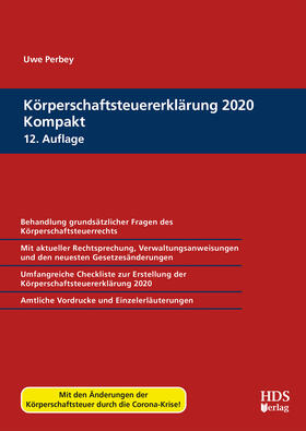 Perbey | Körperschaftsteuererklärung 2020 Kompakt | Buch | 978-3-95554-713-4 | sack.de