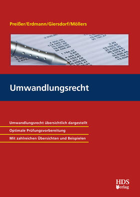 Preißer / Erdmann / Giersdorf |  Umwandlungsrecht | Buch |  Sack Fachmedien