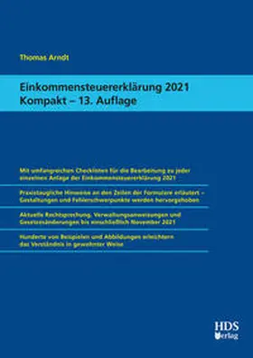 Arndt | Einkommensteuererklärung 2021 kompakt | Buch | 978-3-95554-760-8 | sack.de