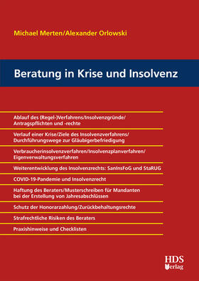Merten / Orlowski | Beratung in Krise und Insolvenz | Buch | 978-3-95554-766-0 | sack.de
