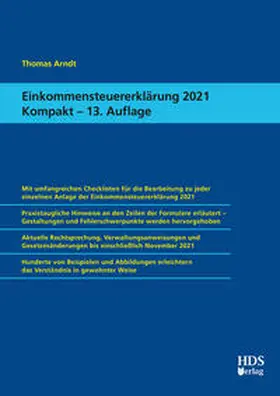 Arndt | Einkommensteuererklärung 2021 Kompakt | E-Book | www.sack.de