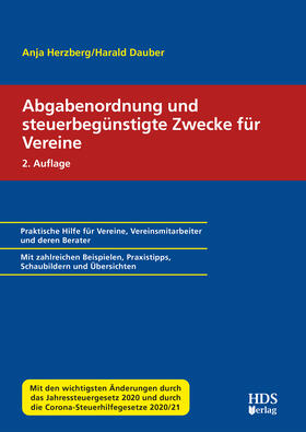 Dauber / Herzberg | Abgabenordnung und steuerbegünstigte Zwecke für Vereine | Buch | 978-3-95554-796-7 | sack.de