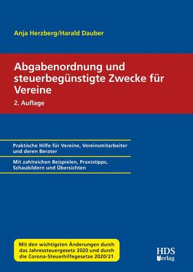 Dauber / Herzberg | Abgabenordnung und steuerbegünstigte Zwecke für Vereine | E-Book | sack.de