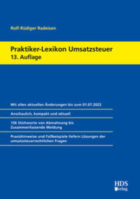 Radeisen | Praktiker-Lexikon Umsatzsteuer | Buch | 978-3-95554-827-8 | sack.de