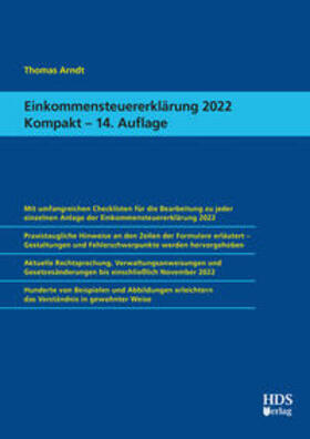 Arndt | Einkommensteuererklärung 2022 Kompakt | Buch | 978-3-95554-844-5 | sack.de