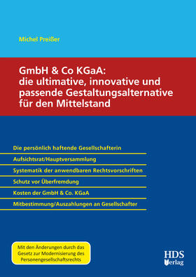 Preißer | GmbH & Co KGaA: die ultimative, innovative und passende Gestaltungsalternative für den Mittelstand | Buch | 978-3-95554-899-5 | sack.de