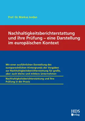 Jordan | Nachhaltigkeitsberichterstattung (ESRS) und ihre Prüfung – eine Darstellung im  europäischen Kontext | E-Book | sack.de