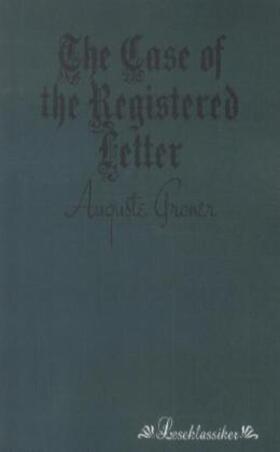 Groner |  The Case of the Registered Letter | Buch |  Sack Fachmedien