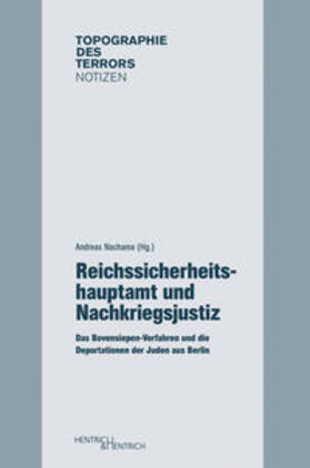 Nachama | Reichssicherheitshauptamt und Nachkriegsjustiz | Buch | 978-3-95565-130-5 | sack.de