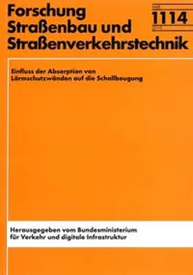 Ochmann / Donner |  Einfluss der Absorption von Lärmschutzwänden auf die Schallbeugung | Buch |  Sack Fachmedien