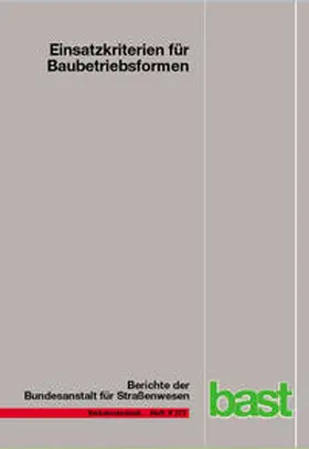 Göttgens / Kemper / Volkenhoff |  Einsatzkriterien für Baubetriebsformen | Buch |  Sack Fachmedien