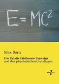 Born |  Die Relativitätstheorie Einsteins | Buch |  Sack Fachmedien