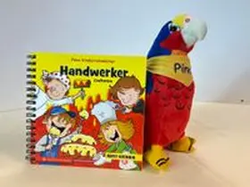 Kataria |  Pinos Kinderratebücher: Handwerker + Pino der Papagei Püschtier Bundle | Buch |  Sack Fachmedien