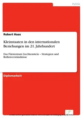 Haas |  Kleinstaaten in den internationalen Beziehungen im 21. Jahrhundert | eBook | Sack Fachmedien