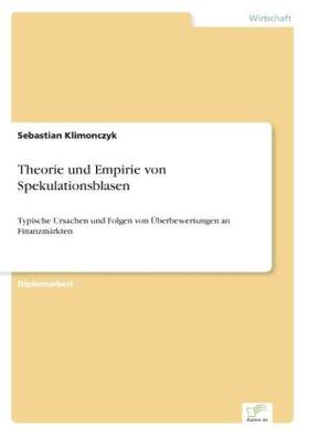 Klimonczyk |  Theorie und Empirie von Spekulationsblasen | Buch |  Sack Fachmedien