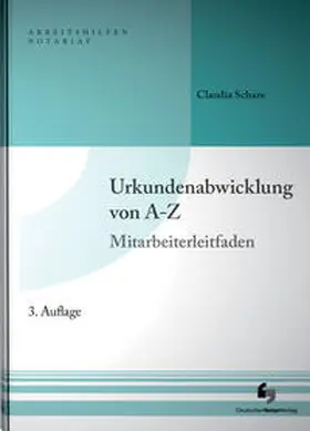 Schare | Urkundenabwicklung von A-Z inklusive Musterdownload | Buch | 978-3-95646-002-9 | sack.de