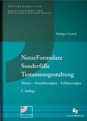 Gockel, R: NotarFormulare Sonderfälle Testamentsgestaltung | Buch | 978-3-95646-147-7 | www.sack.de