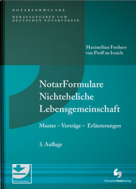 Proff / von Proff zu Irnich / Proff zu Irnich | Proff zu Irnich, M: NotarFormulare Nichtehe. Lebensgemein. | Buch | 978-3-95646-180-4 | sack.de