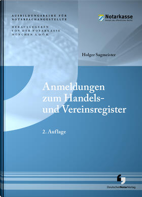 Sagmeister | Anmeldungen zum Handels- und Vereinsregister | Buch | 978-3-95646-205-4 | sack.de