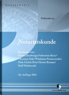 Roemer / Wittkowski / Führ | Notariatskunde | Buch | 978-3-95646-236-8 | sack.de