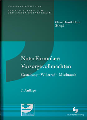 Horn | Notarformulare Vorsorgevollmachten | Buch | 978-3-95646-264-1 | sack.de