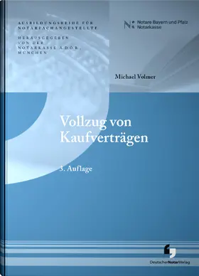 Volmer / A.D.Ö.R. |  Vollzug von Kaufverträgen | Buch |  Sack Fachmedien