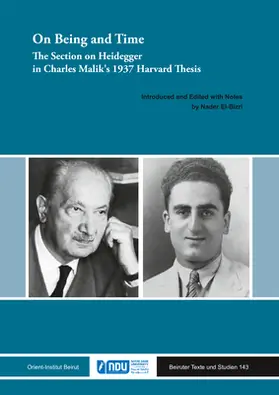 El-Bizri / Malik |  On Being and Time | Buch |  Sack Fachmedien