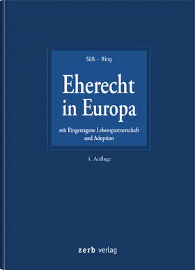 Süß / Ring |  Eherecht in Europa | Buch |  Sack Fachmedien