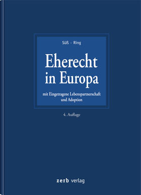 Süß / Ring | Eherecht in Europa | Buch | 978-3-95661-103-2 | sack.de