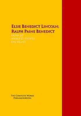Benedict |  HOW TO<br>ANALYZE PEOPLE<br>ON SIGHT<br> | eBook | Sack Fachmedien