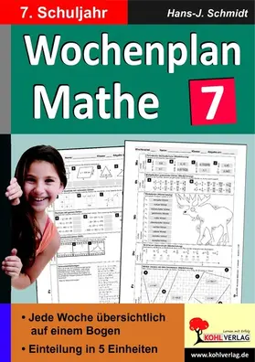 Schmidt | Wochenplan Mathe / Klasse 7 | E-Book | www.sack.de