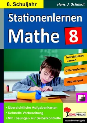 Schmidt | Stationenlernen Mathe / Klasse 8 | E-Book | www.sack.de