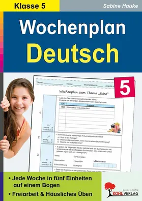 Hauke | Wochenplan Deutsch / Klasse 5 | E-Book | www.sack.de