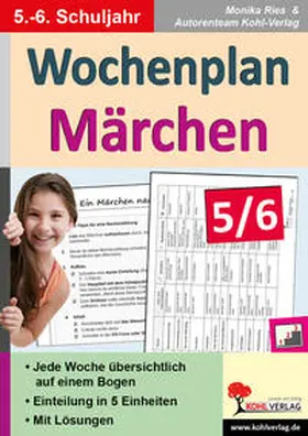 Hauke / Ries |  Wochenplan Märchen 5/6 | Buch |  Sack Fachmedien