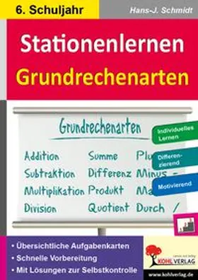 Schmidt | Kohls Stationenlernen Grundrechenarten / 6. Schuljahr | Buch | 978-3-95686-638-8 | www.sack.de