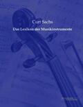 Sachs |  Das Lexikon der Musikinstrumente | Buch |  Sack Fachmedien