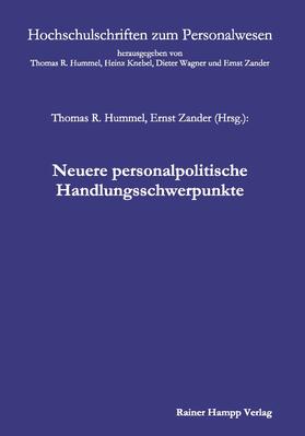 Hummel / Zander / Knebel | Neuere personalpolitische Handlungsschwerpunkte | Buch | 978-3-95710-036-8 | sack.de