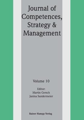 Gersch / Sundermeier | Journal of Competences, Strategy & Management | E-Book | sack.de