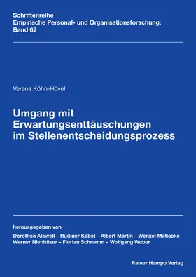 Köhn-Hövel |  Umgang mit Erwartungsenttäuschungen im Stellenentscheidungsprozess | eBook | Sack Fachmedien