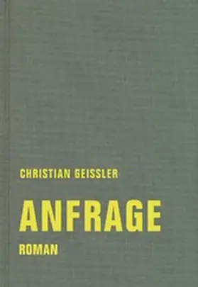 Geissler |  Anfrage | eBook | Sack Fachmedien