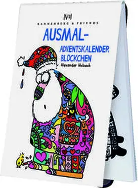 Holzach |  Ausmal Adventskalenderblöckchen | Buch |  Sack Fachmedien