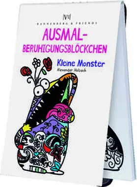 Holzach |  Ausmal - Beruhigungsblöckchen Kleine Monster | Buch |  Sack Fachmedien