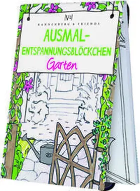  Ausmal - Entspannungsblöckchen Garten | Buch |  Sack Fachmedien
