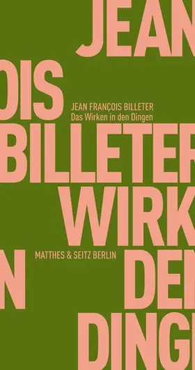 Billeter |  Das Wirken in den Dingen | eBook | Sack Fachmedien