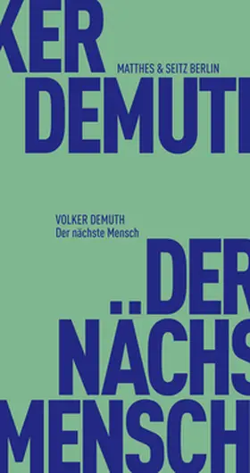 Demuth |  Der nächste Mensch | Buch |  Sack Fachmedien