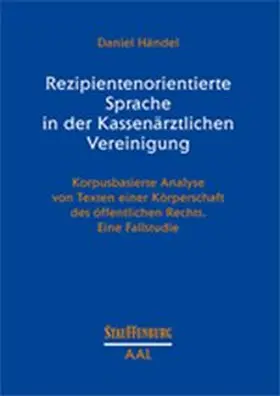 Händel |  Rezipientenorientierte Sprache in der Kassenärztlichen Vereinigung | Buch |  Sack Fachmedien