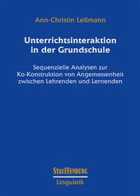 Leßmann |  Unterrichtsinteraktion in der Grundschule | Buch |  Sack Fachmedien