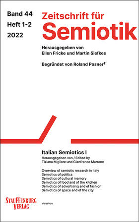Migliore / Marrone | Zeitschrift für Semiotik / Italian Semiotics I | Buch | 978-3-95809-678-3 | sack.de