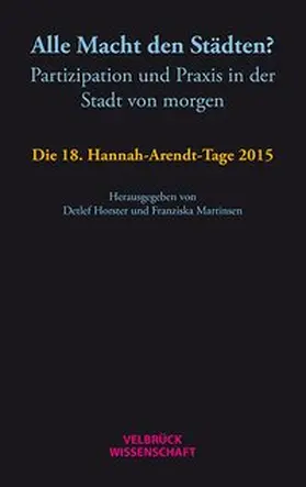 Horster / Martinsen |  Alle Macht den Städten? | Buch |  Sack Fachmedien